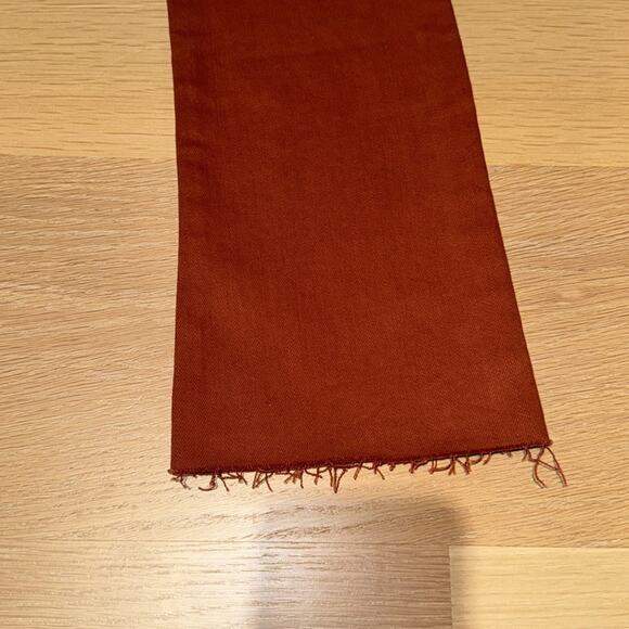 Veronica Beard Carly Raw Hem Kick-Flare Jean Rust 26 - Picture 10 of 11